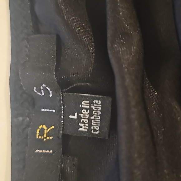 NWT IRIS Dress w Cowl Neck, adjustable straps. Black. LARGE - Picture 11 of 14